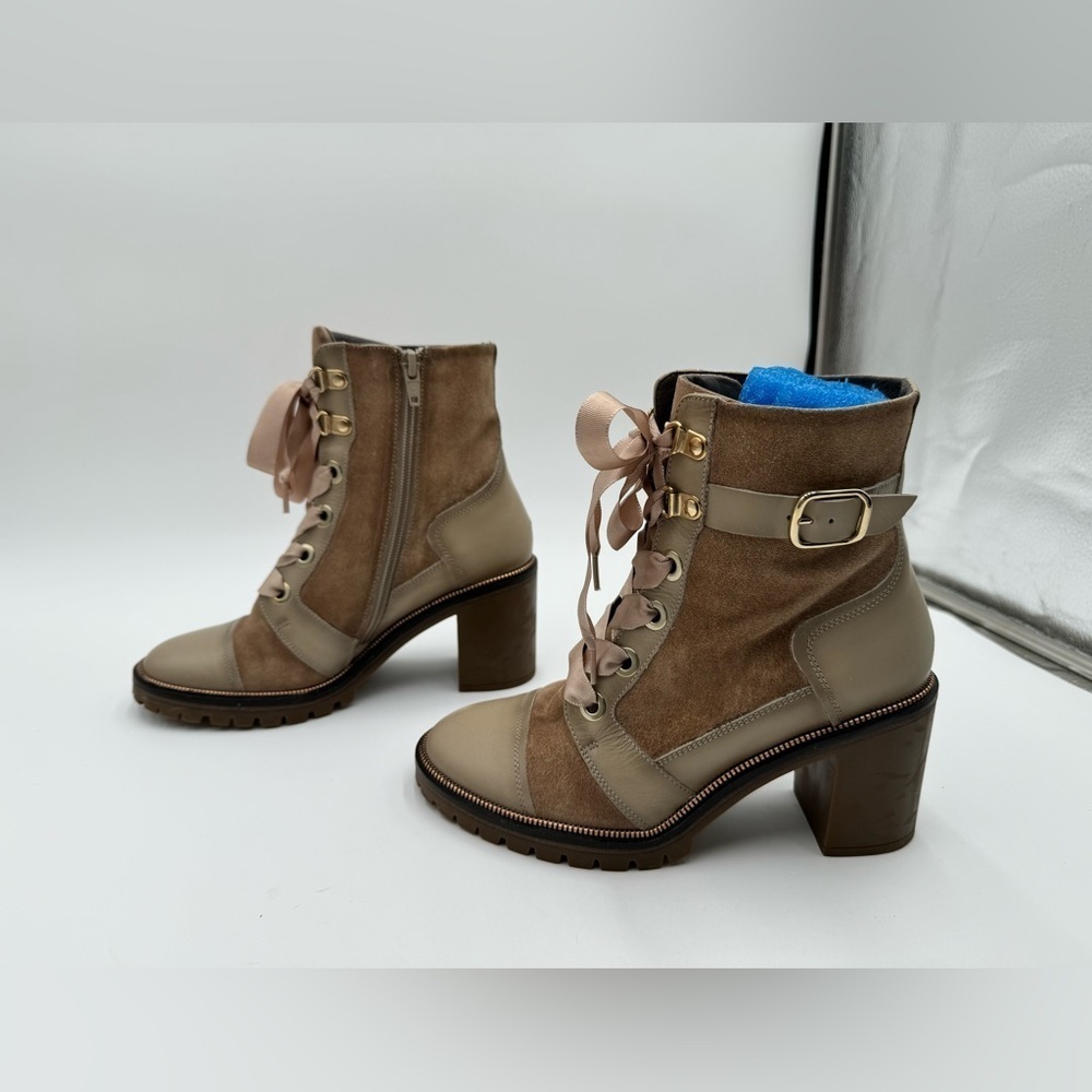 Softwaves Sahara Leather Tie Boot - Picture 3 of 10
